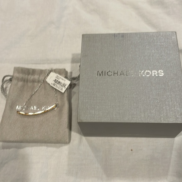 Michael Kors Sterling Silver MK Monogram Slider Bracelet - Picture 6 of 6